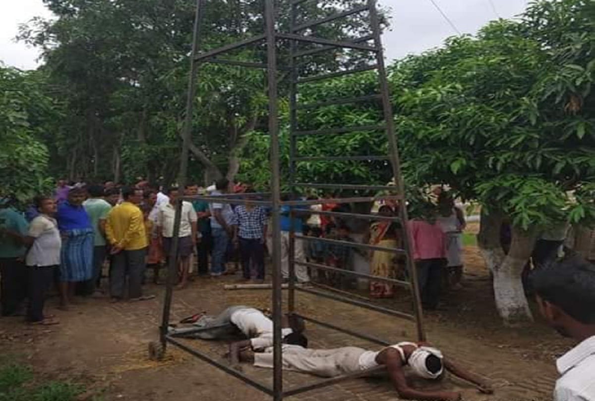 Death of two Malis due to touch high tension electric wire in basti