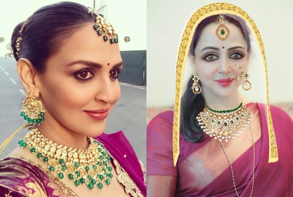 Esha Deol shared her mother and actress bridal look photo of Hema Malini on social media