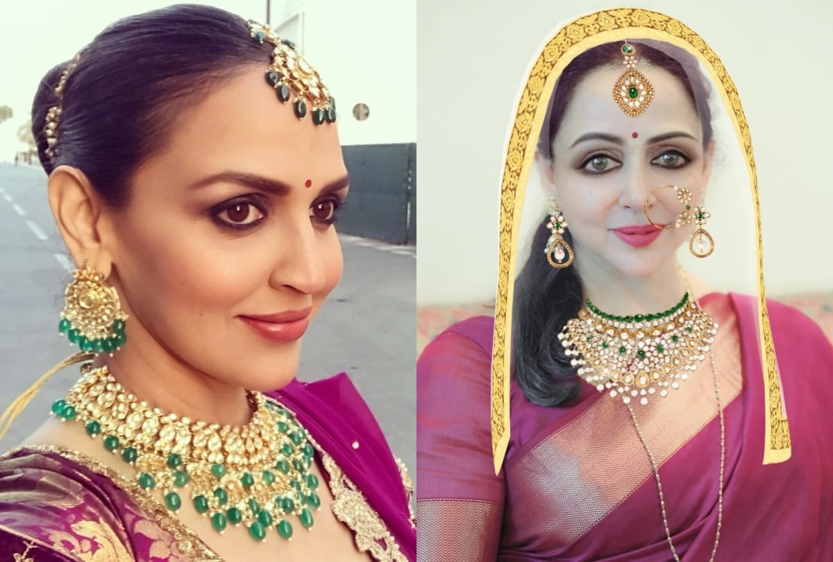 Esha Deol shared her mother and actress bridal look photo of Hema Malini on social media