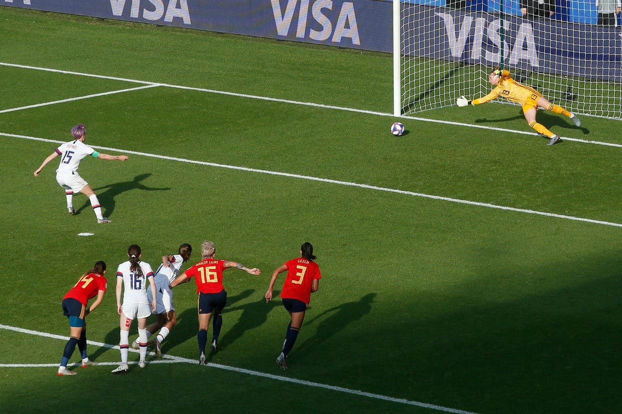 FIFA Women world Cup 2019: USA beat Spain by 2-1 and enters in to quarter finals
