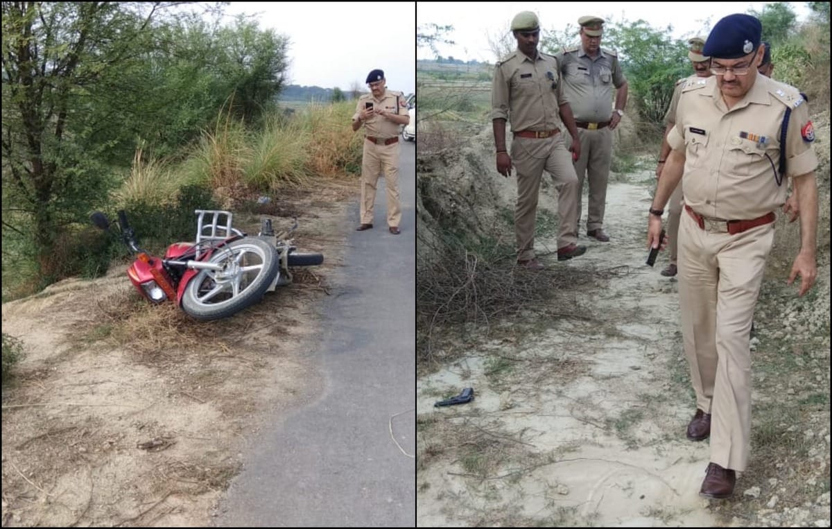 two criminal injured in bike loot police encounter in ghazipur