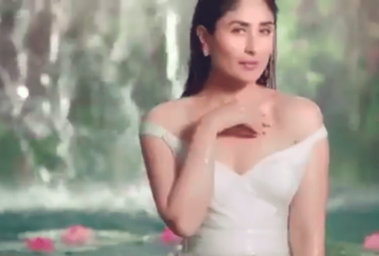 kareena kapoor shoots in lotus flower pond pictures