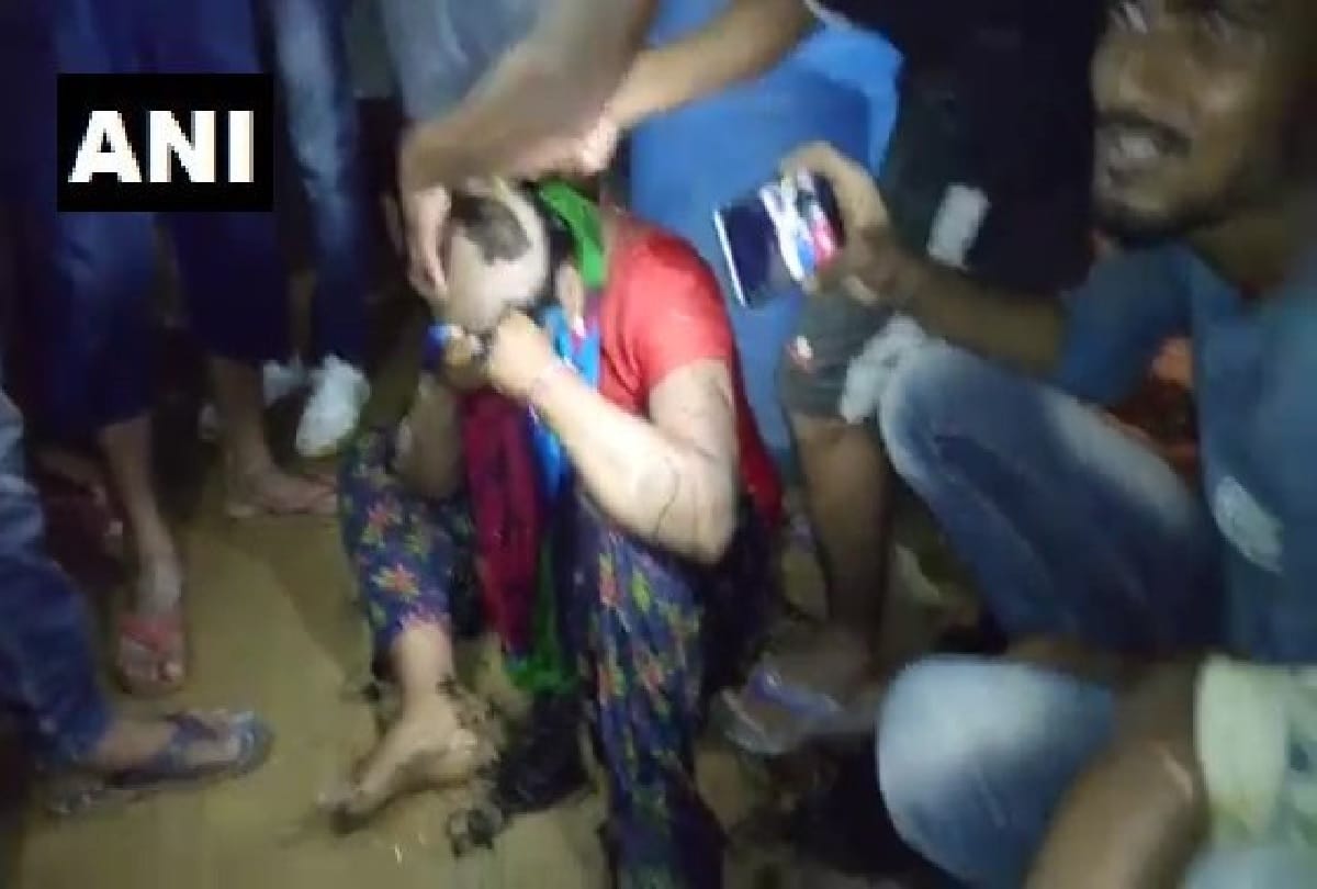 locals of Mandua village Mayurbhanj shaved heads of man and woman after man allegedly her lover