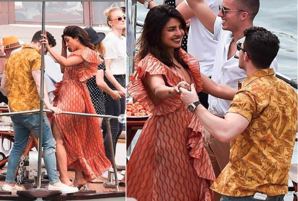 priyanka chopra and nick jonas enjoying in paris at joe jonas and sophie turner wedding