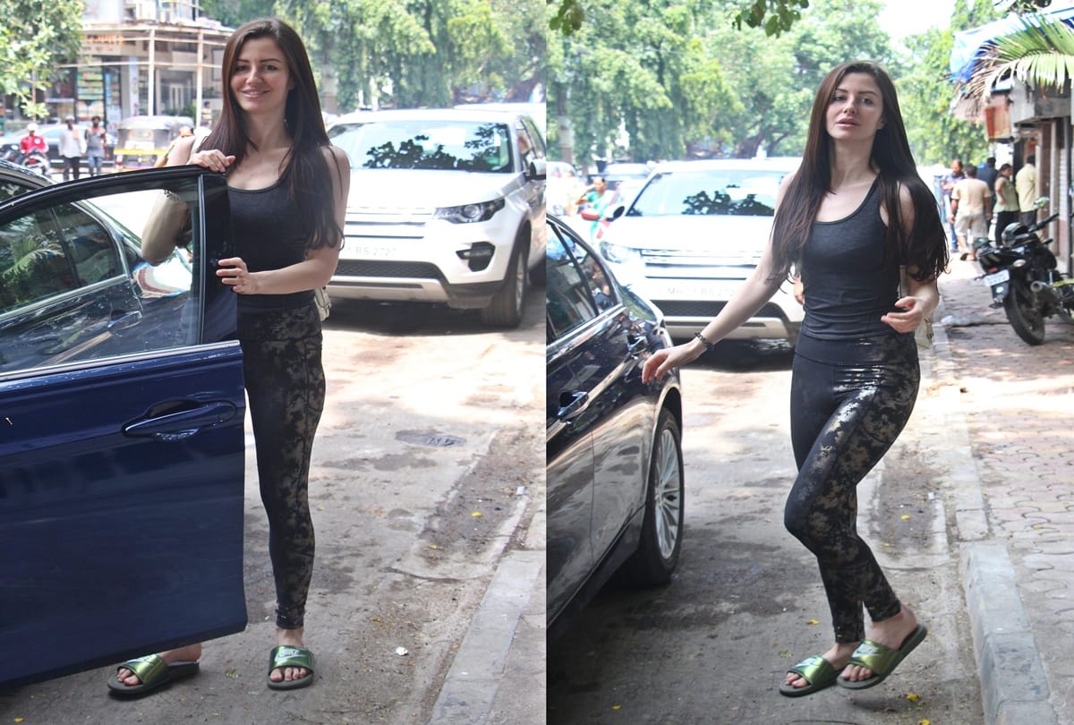Bollywood celebs Spotted at Gym Tiger Shroff Daizy Shah Varun Dhawan georgia andriani mira rajput