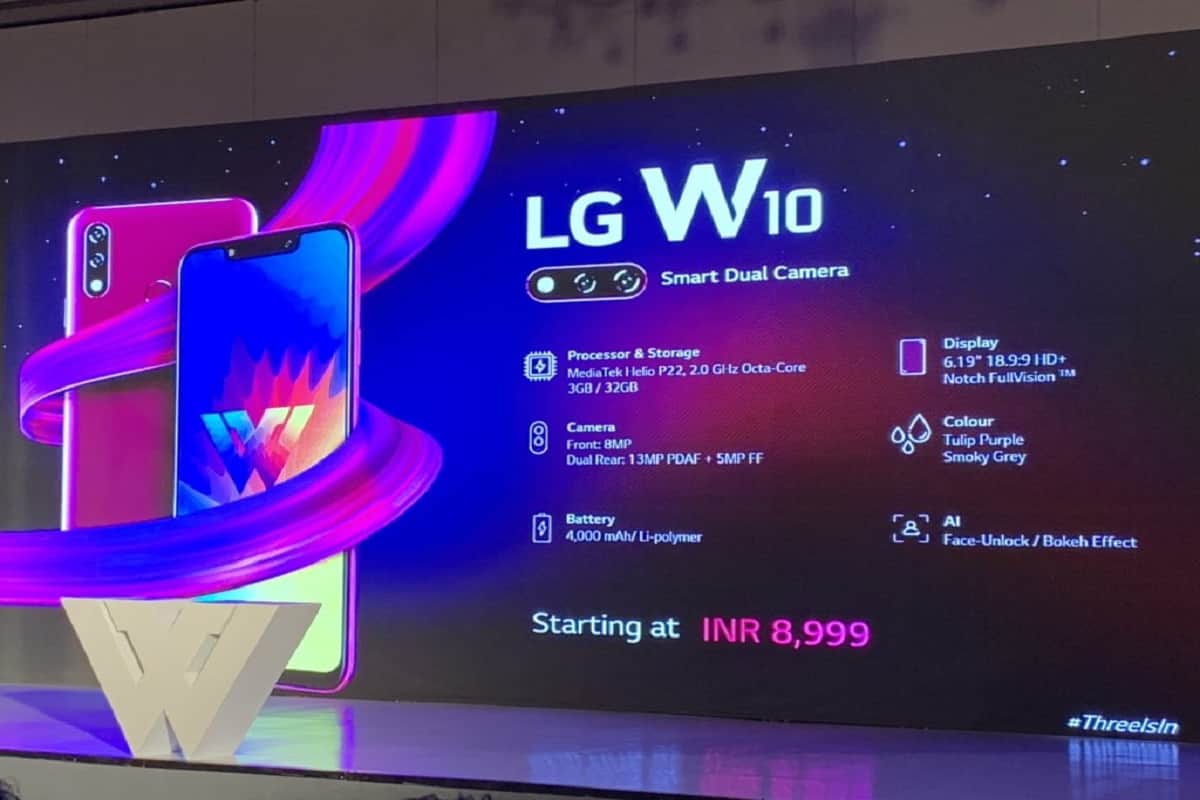 LG W10, W30 Sale to in India via Amazon: Price, Specifications, Sale Offers