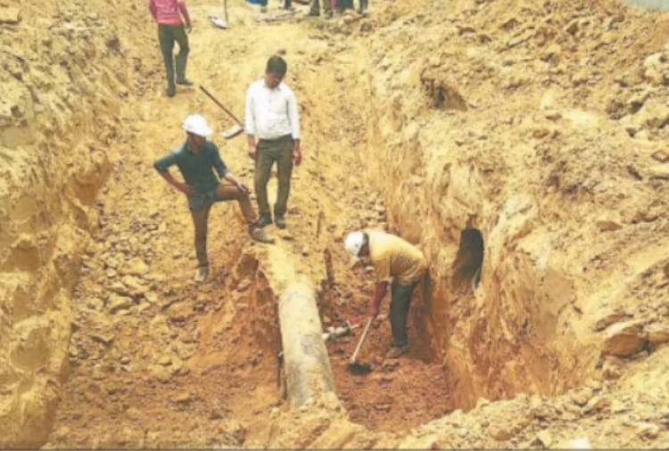 oil thievery via tunnel from pipeline at panipat of haryana
