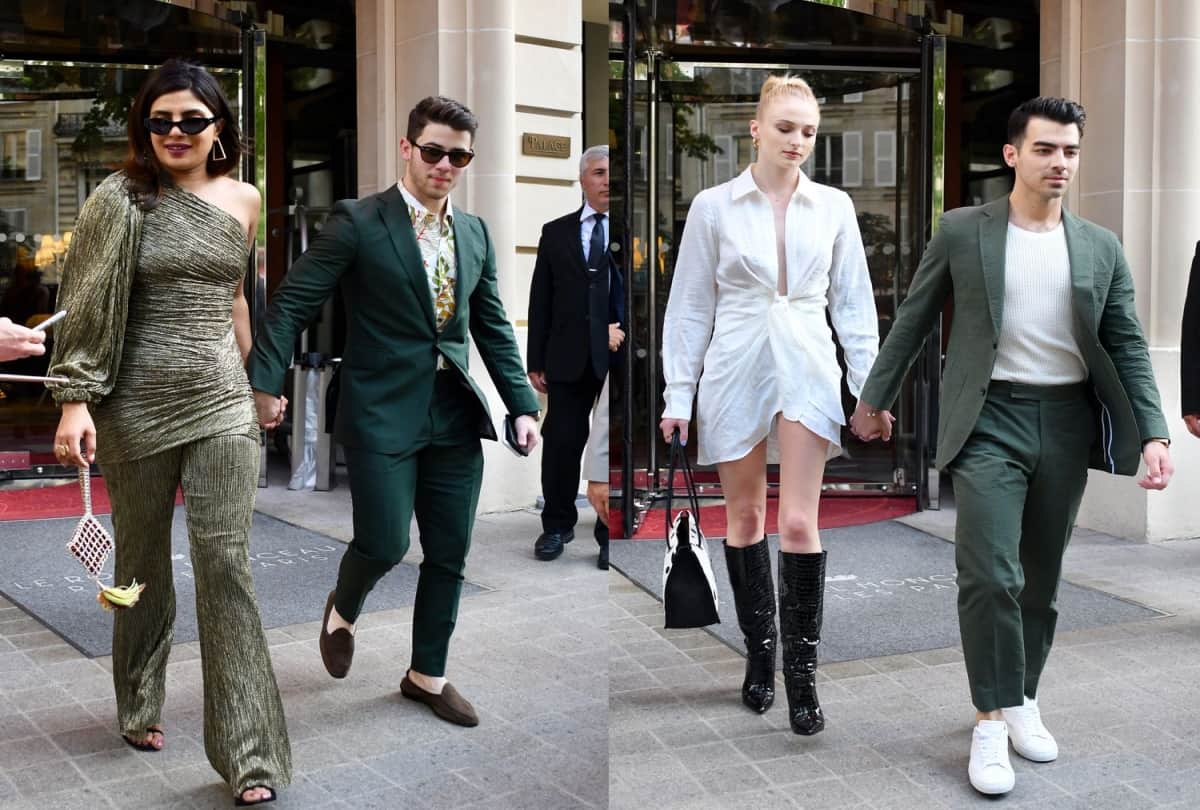 Priyanka Chopra and Sophie Turner stylish look from Paris Trip