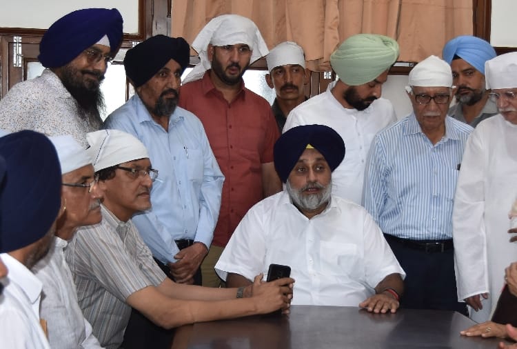 Sukhbir Badal's statement on Bhagwant mann in Fatehgarh Sahib