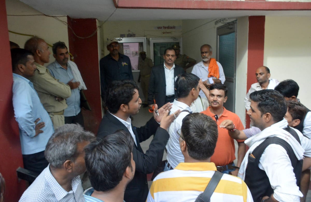 Advocates beaten in lover in love jihad in varanasi