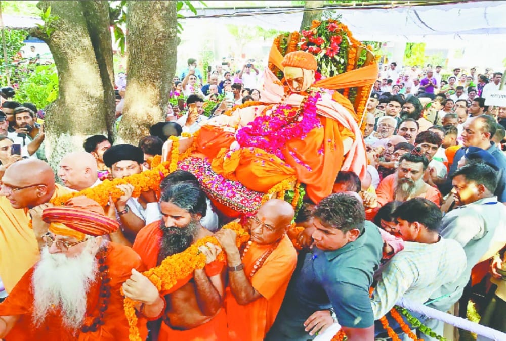 Lord shiva temple will on Swami satyamitranand Bhu samadhi but dying wish incomplete