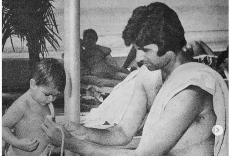 amitabh bachchan share photo with his daughter shweta bachchan