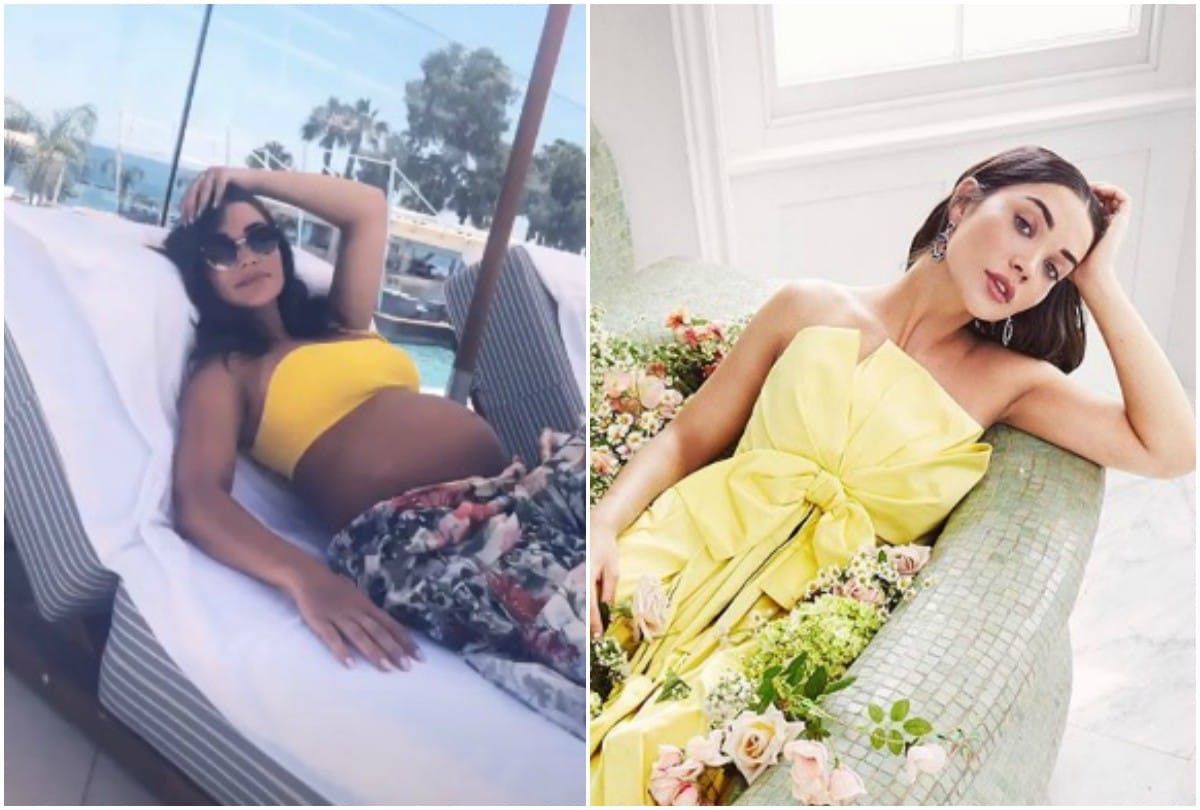 amy jackson reveal her baby gender with throw a party