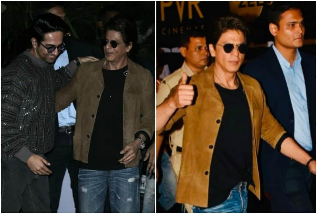 Article 15 film screening Ayushmann Khurrana Shahrukh Khan Suneil Shetty spotted