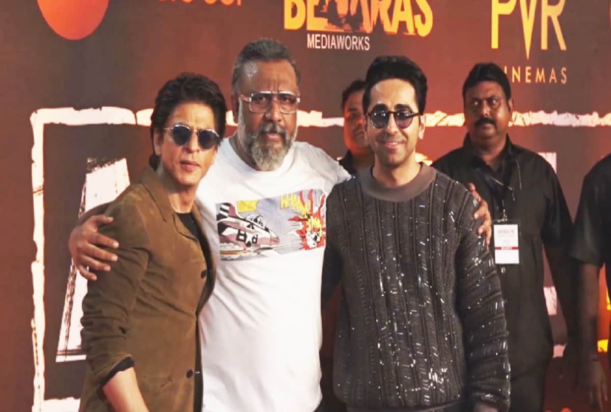 Article 15 film screening Ayushmann Khurrana Shahrukh Khan Suneil Shetty spotted