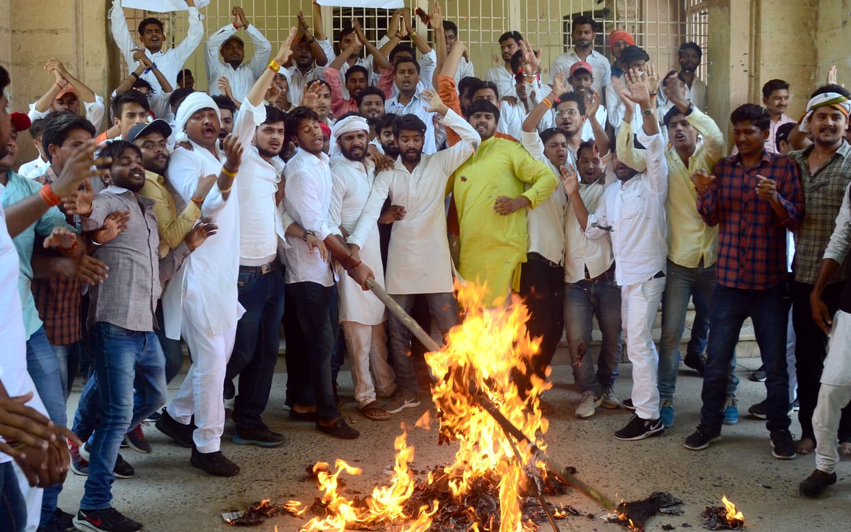 Blow the VC's effigy in protest of the student council