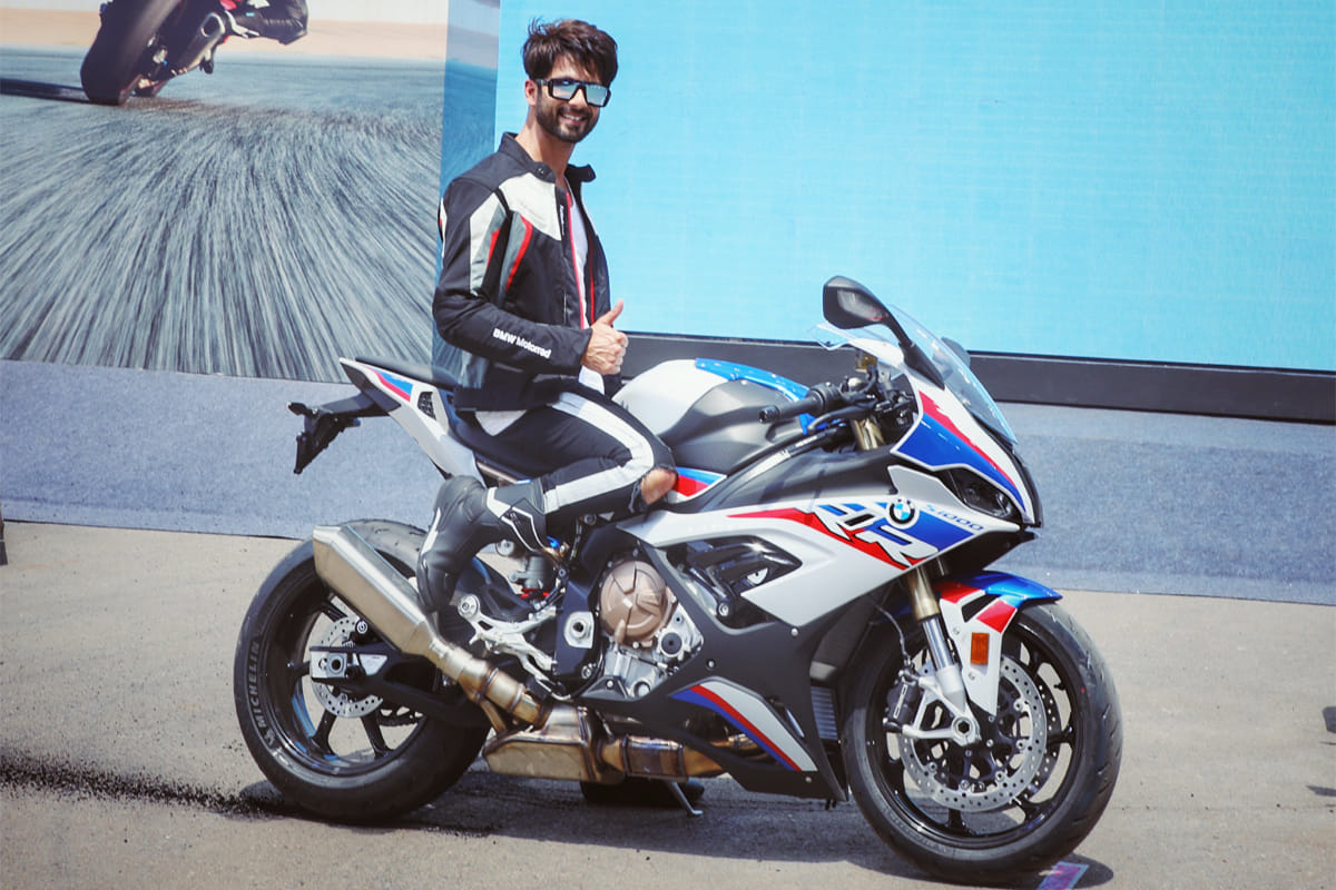 Bollywood actor Shahid Kapoor  launched New BMW S1000 RR in India