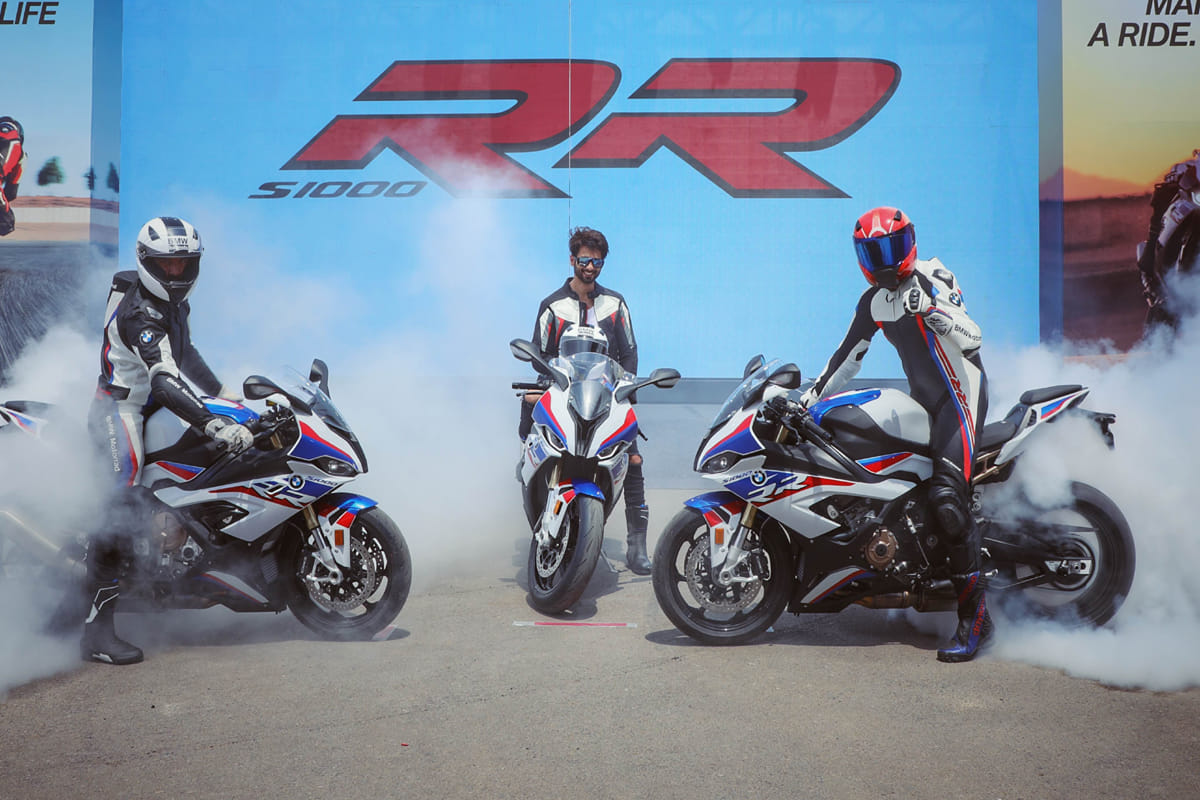 Bollywood actor Shahid Kapoor  launched New BMW S1000 RR in India