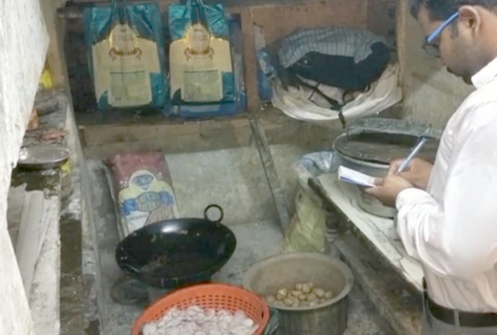 Cockroach in paratha of Shere Punjab Dhaba.