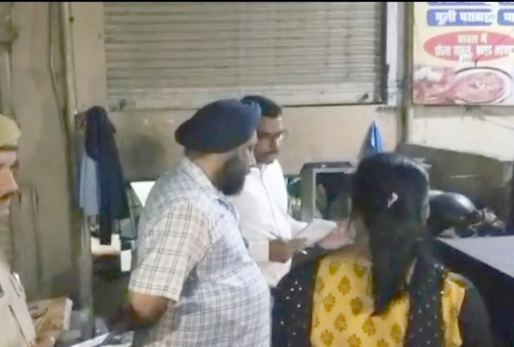 Cockroach in paratha of Shere Punjab Dhaba.