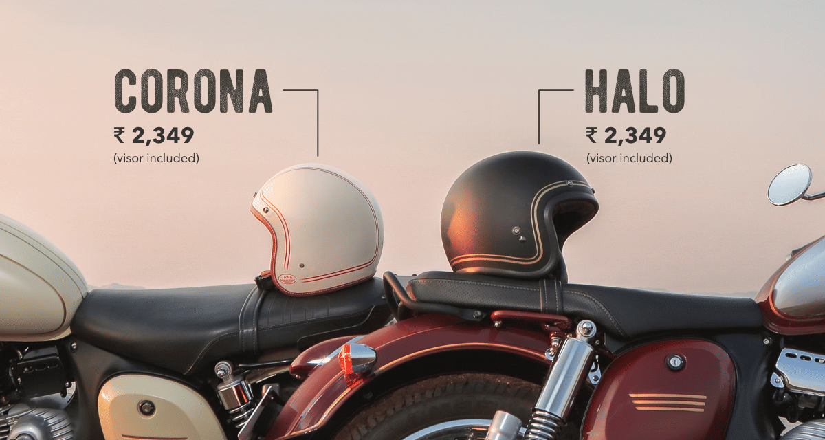 jawa motorcycles launched jawa accessories including helmets, jawa riding gear jackets and t-shirts