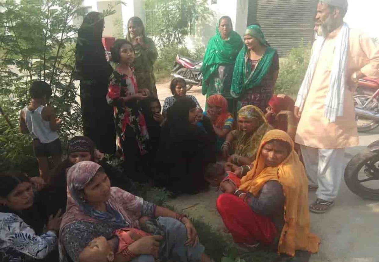 road accident in kannauj, father and son died