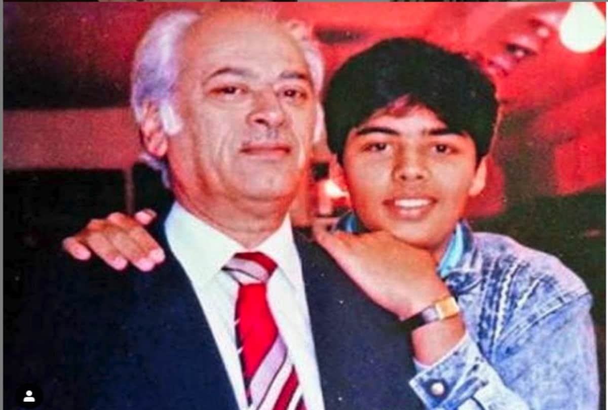 karan johar share his father yash johar photo and wrote emotional post