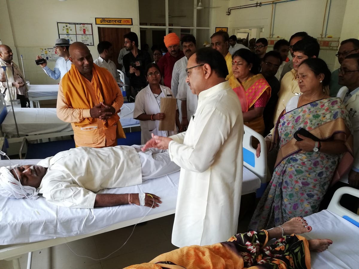 Siddharthnath Singh did inspection of Ghazipur and Women Hospital