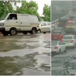 बारिश के कारण मुंबई में जलजमाव हो गया है