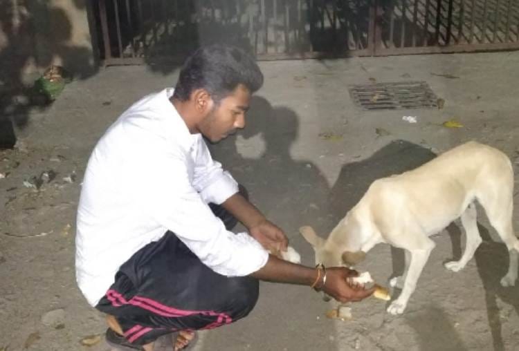 LLB student aakash helps poor children and helpless animals in lucknow