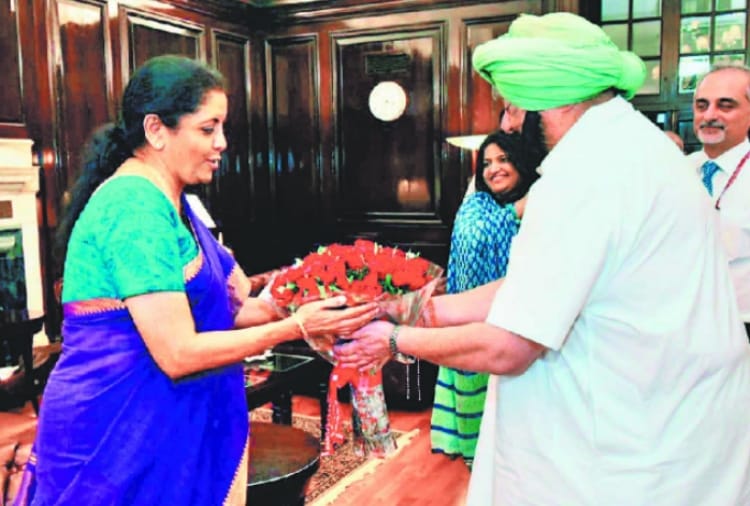 CM Captain Amarinder singh met Union Finance Minister Nirmala Sitharaman