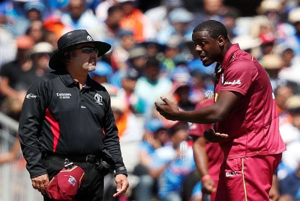 carlos Brathwaite fined for breaching ICC Code of Conduct against India