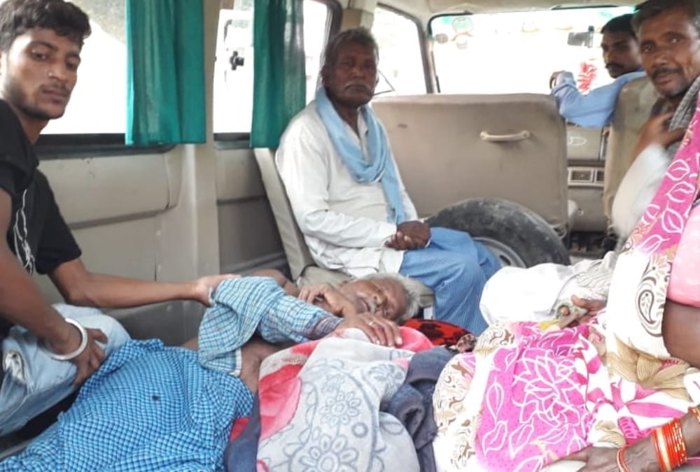 Crocodile attacked on a man in Bahraich.