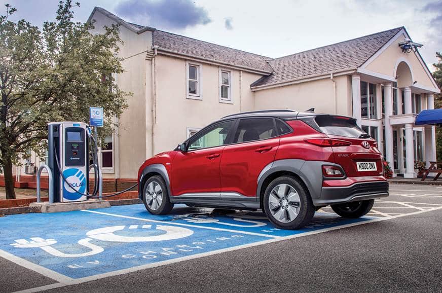 hyundai kona ev electric car in indai listed on hyundai india website