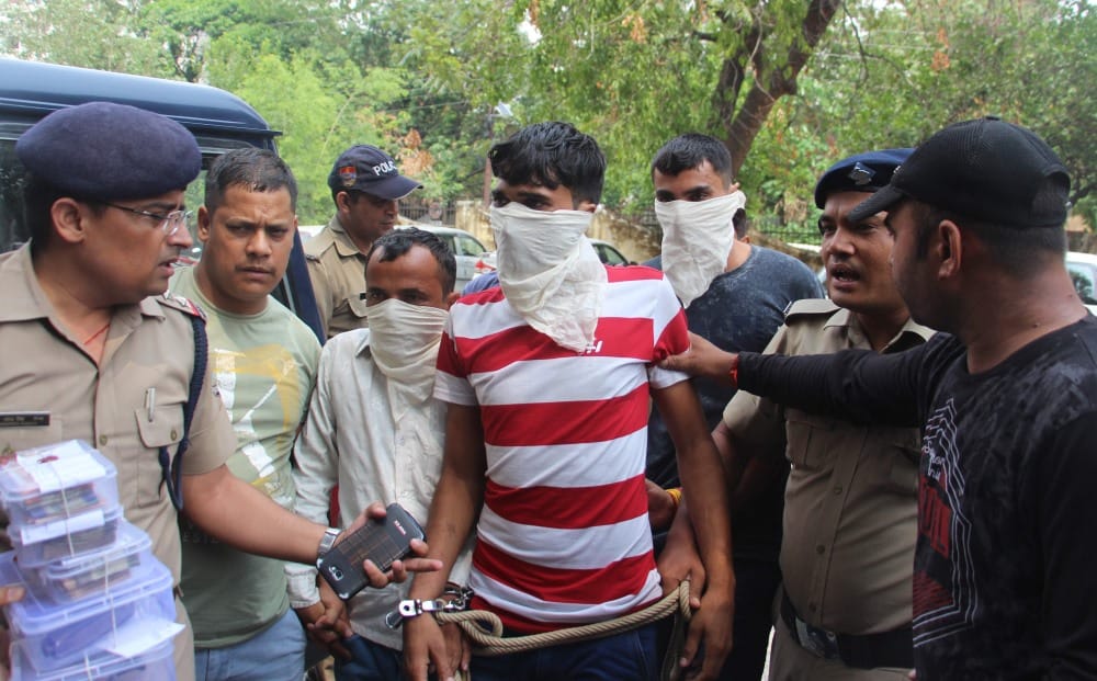 Police Arrested three Accused in loot and firing on petrol pump owner