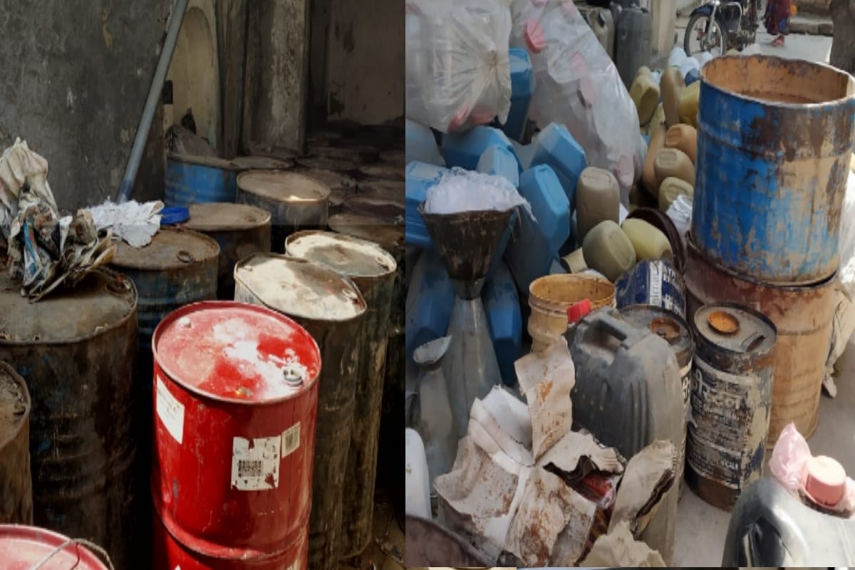 Crime Branch busted an illegal oil factory of manufacturing fake Diesel in Meerut