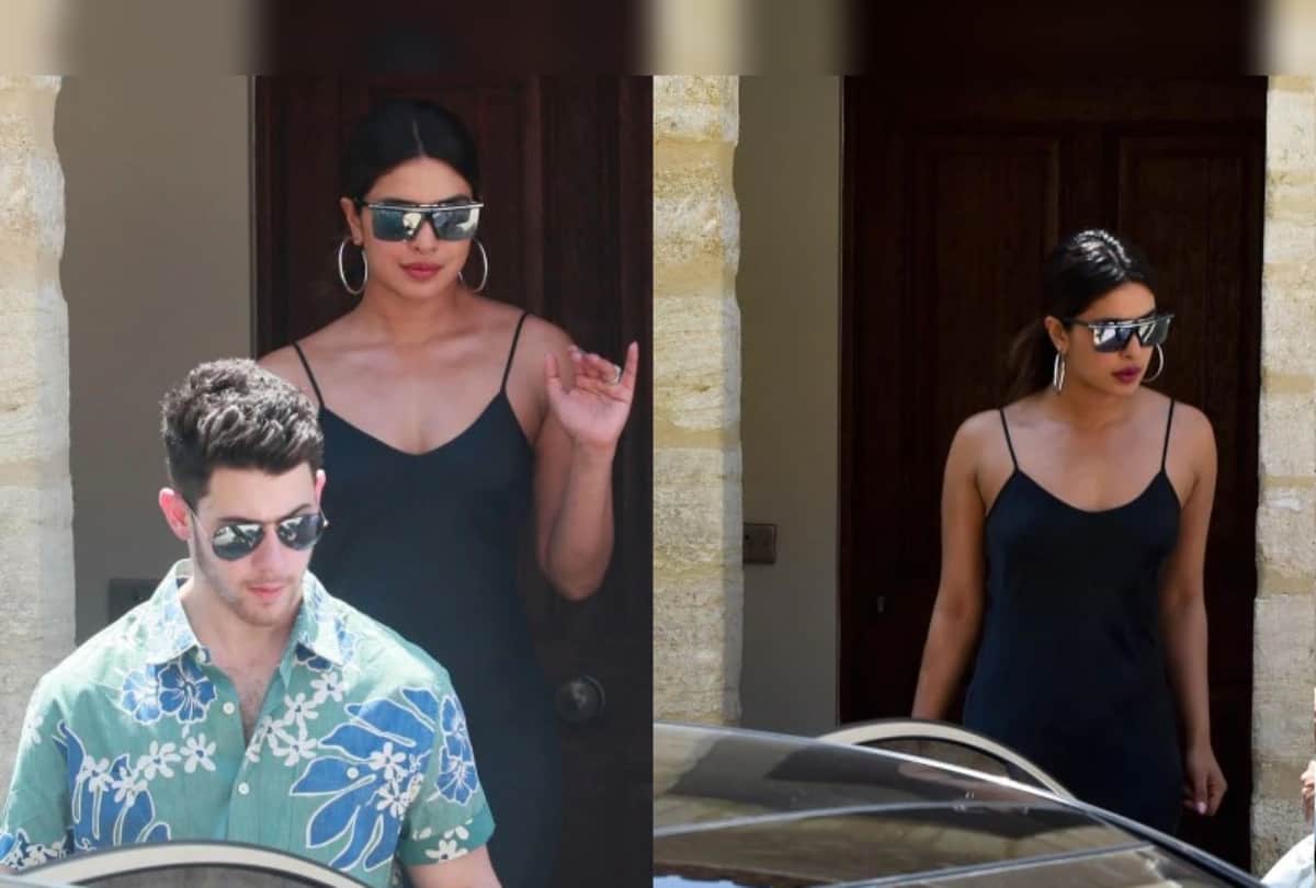 Priyanka Chopra looks stunning in plunging neckline dress in France with Nick Jonas