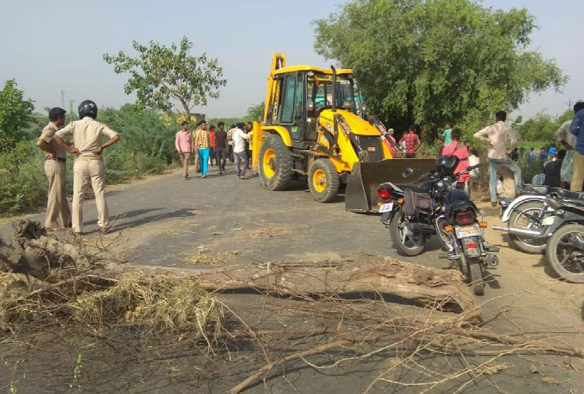 Farmer's death by crushing truck in mathura