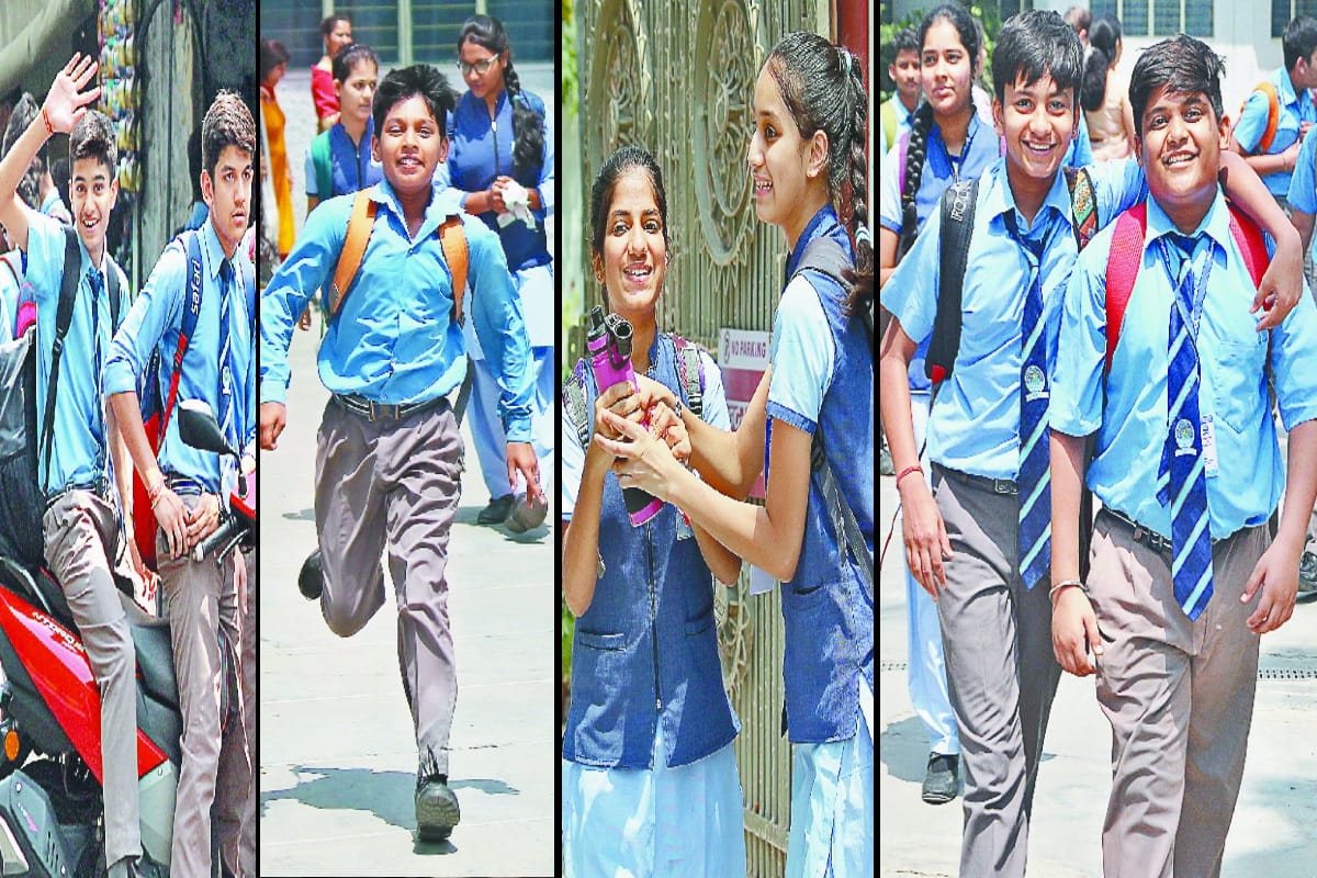 Meerut Students had fun a lot on the first day in school after summer vacation