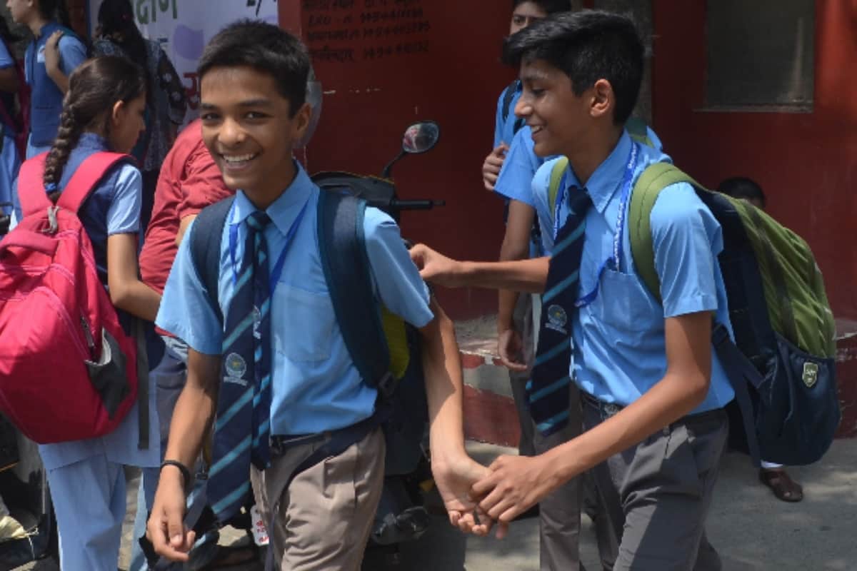 Meerut Students had fun a lot on the first day in school after summer vacation