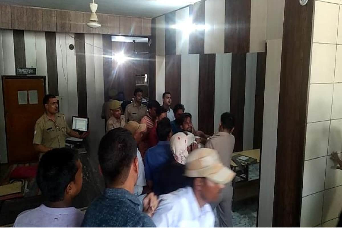 Demolition and ruckus in police station of Bijnor district at Uttar Pradesh