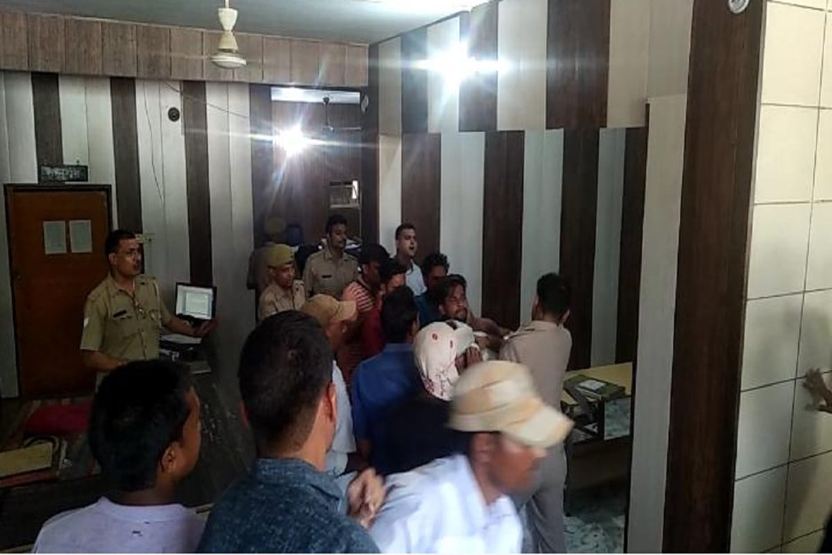 Demolition and ruckus in police station of Bijnor district at Uttar Pradesh