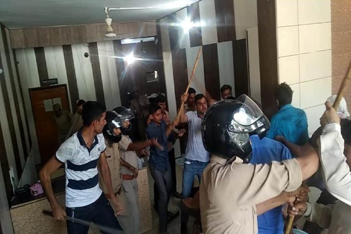 Demolition and ruckus in police station of Bijnor district at Uttar Pradesh