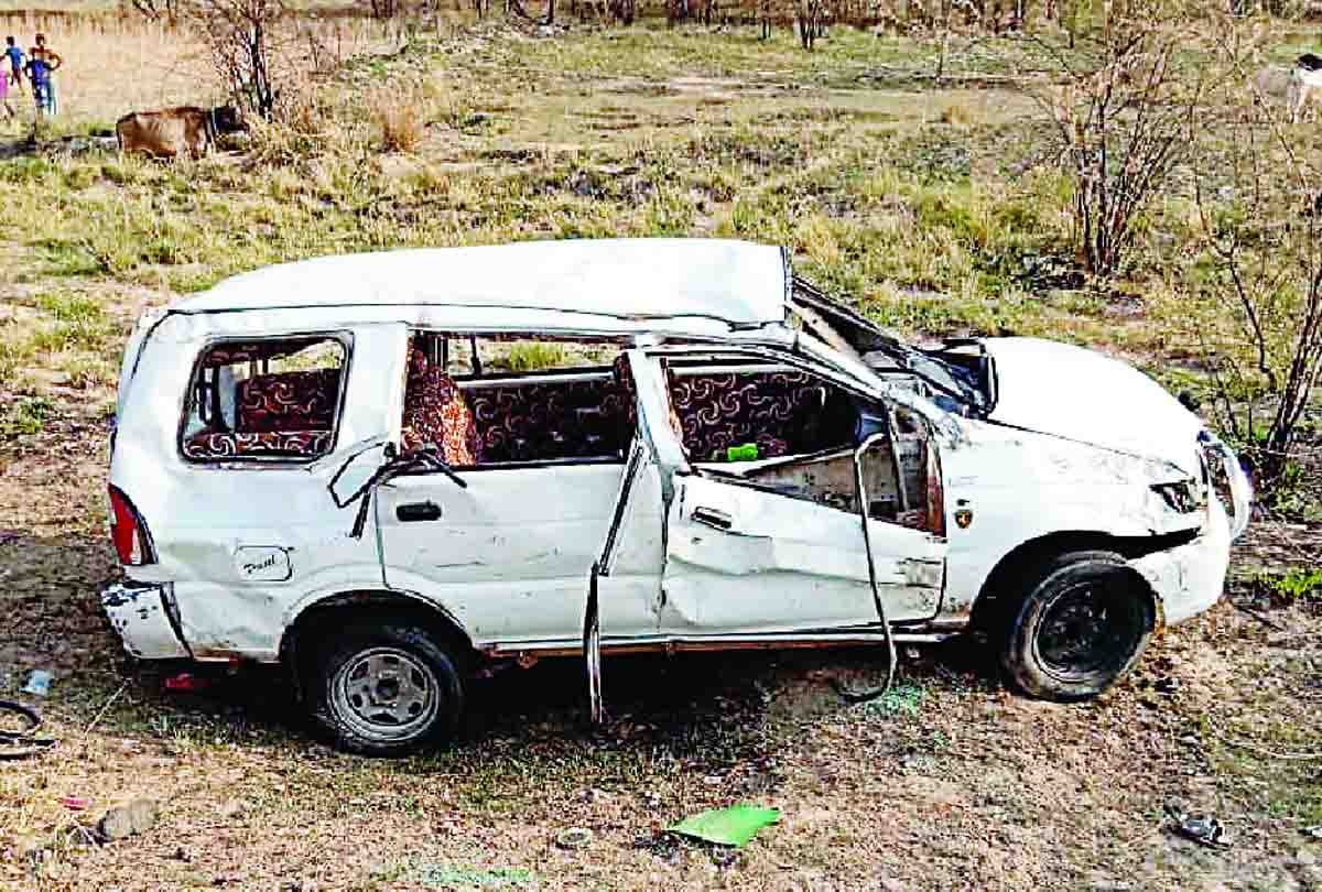 4 people died in road accident in unnao district