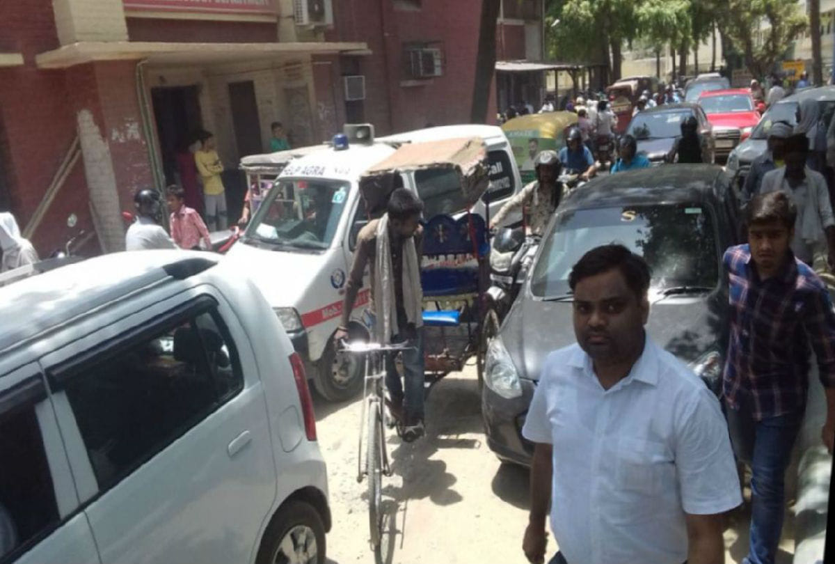 heart patient dies due to ambulance trap in jam at sn medical college agra