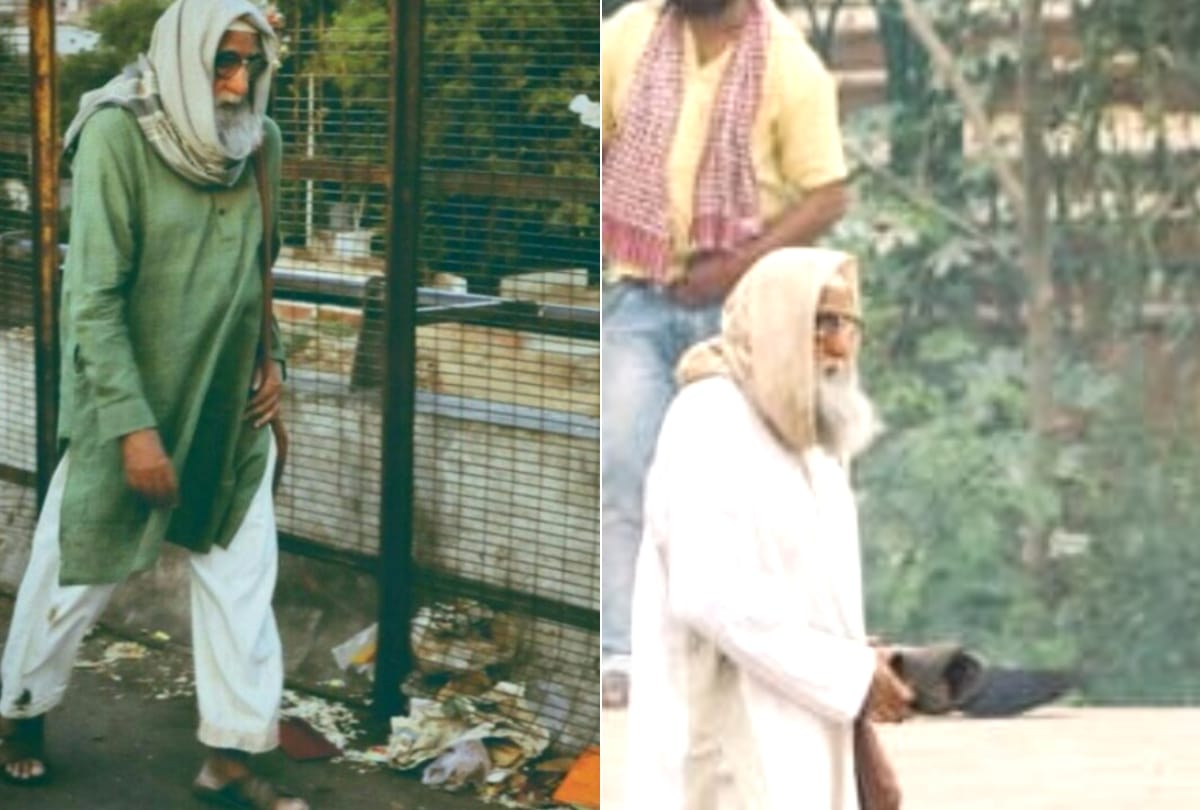 film actor amitabh bachchan in lucknow for shooting