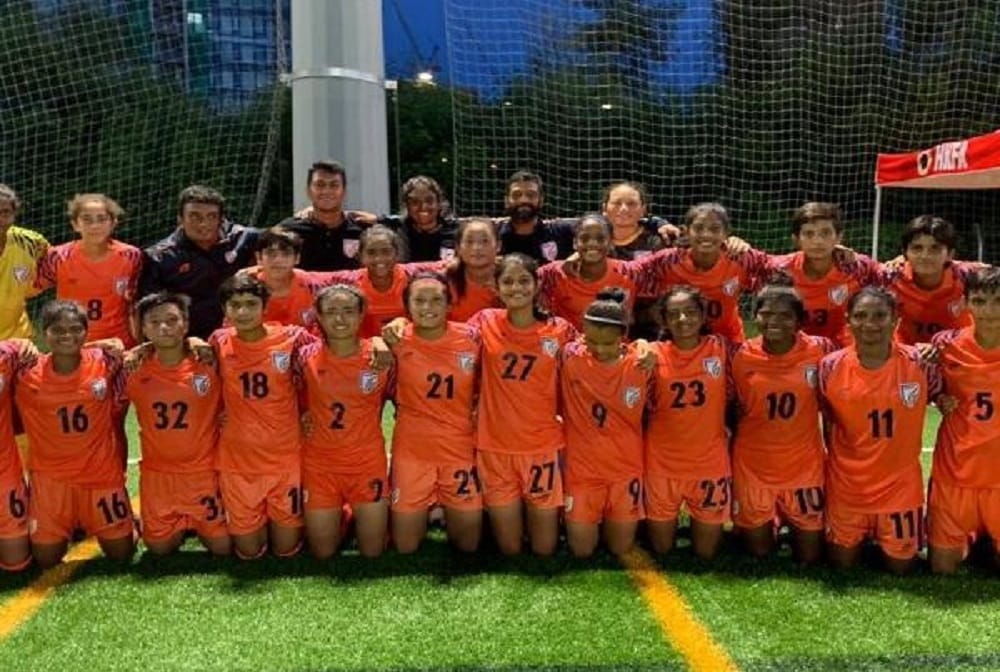 India U-17 women's team smashes Hong Kong U-18 side