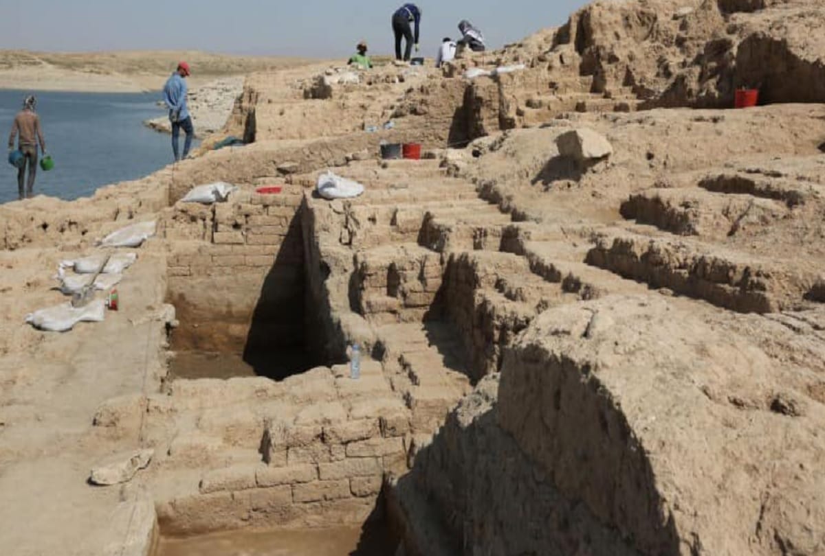 3400 Year old Palace From a Mysterious Civilization Revealed due to lack of water level of mosul dam