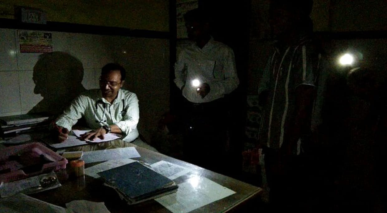 treatment in mobile light at the district hospital