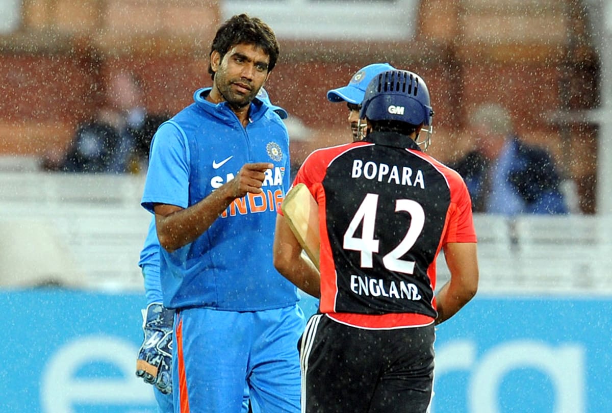 Indian Paser Munaf Patel bowled last over against England in 2011 World Cup
